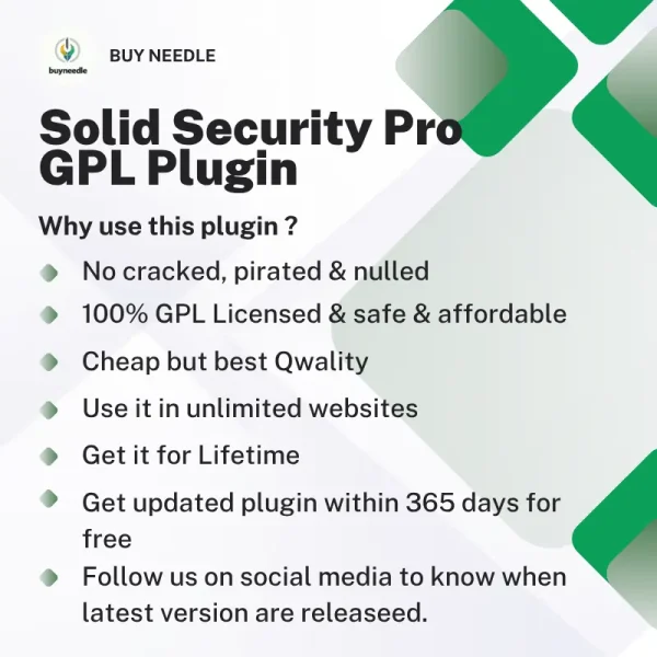 solid security pro 8.5.7 – 100% gpl licensed | secure, affordable, lifetime access