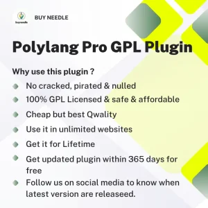 polylang pro 3.7.3 – 100% gpl licensed | multilingual plugin for wordpress | lifetime access