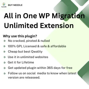 all in one wp migration unlimited extension – lifetime gpl license (v2.72)